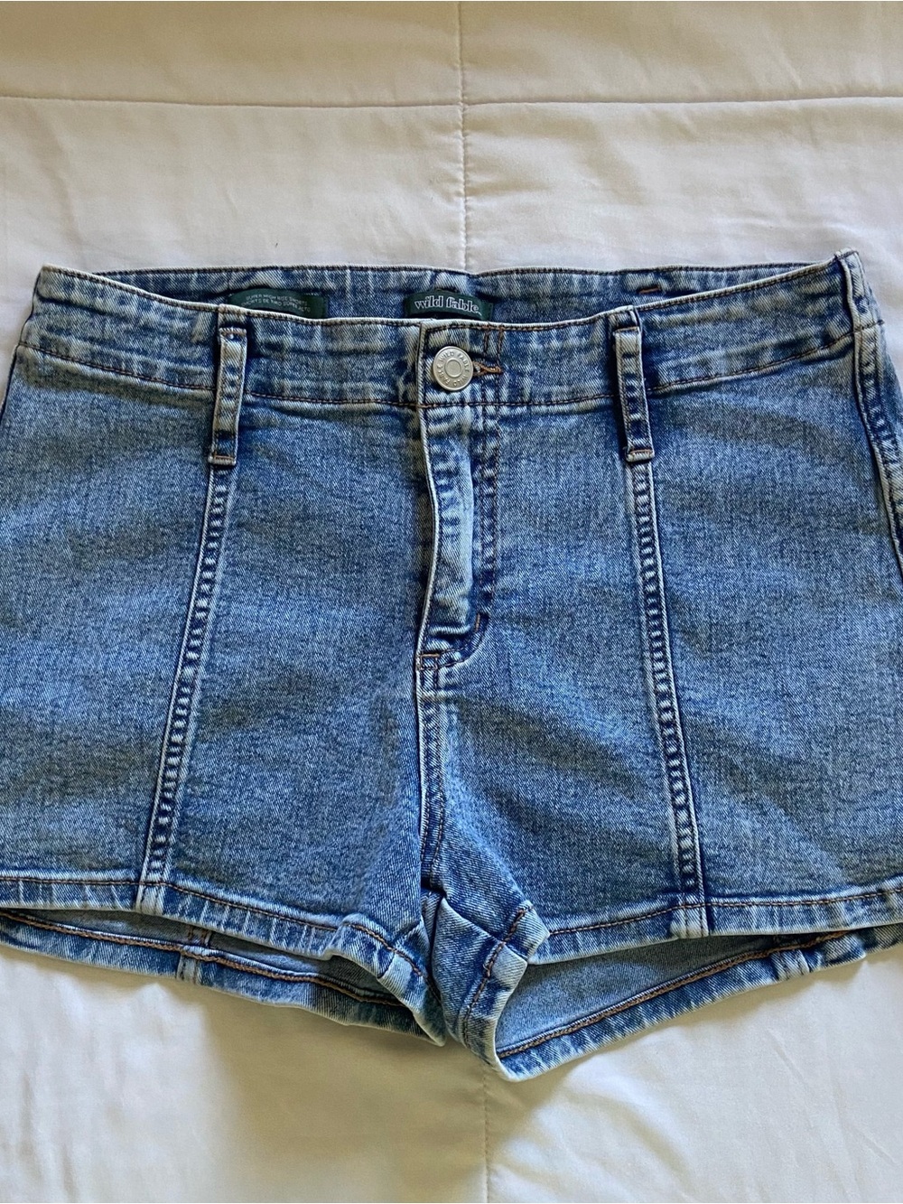 Light Wash Denim Shorts (Size 6)